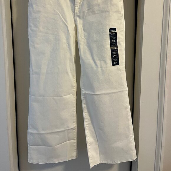 J.Crew Petite Wide-Leg Crop, All-day Stretch, Seashell White, 26P NWT - Picture 7 of 7